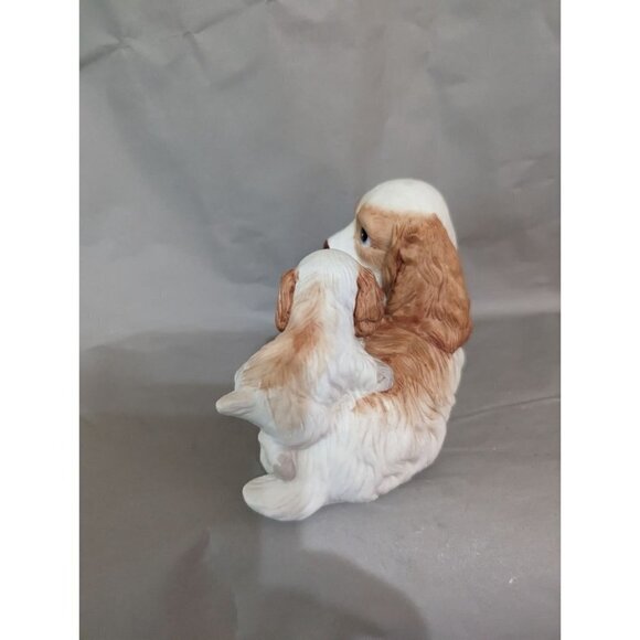 Homco Home Interiors 1434 Cocker Spaniel Dog W/ Puppies Figurine Vintage - Picture 6 of 10